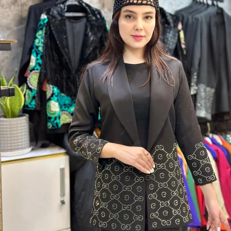 کت مازاراتی نگین کاری شده