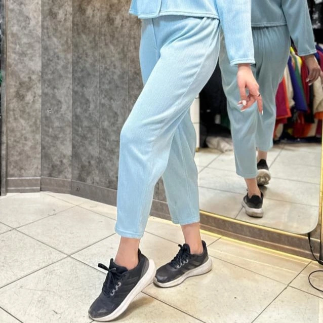 کت شلوار ژاکارد پلیسه