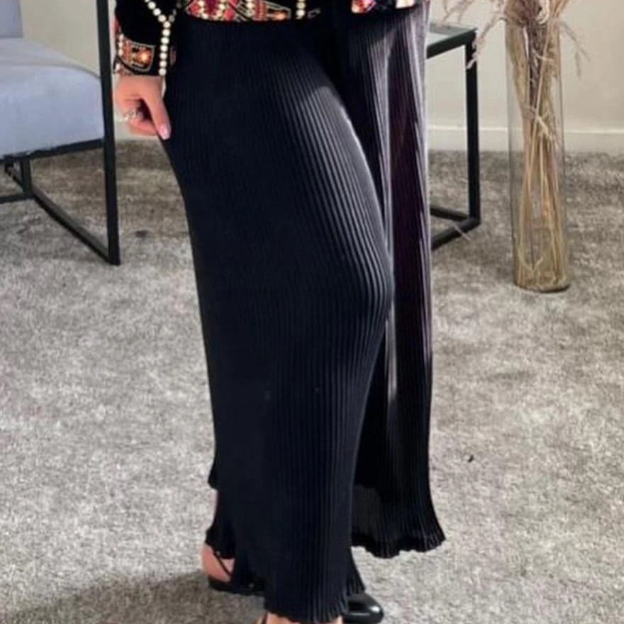 شلوار دامنی کرپ پلیسه